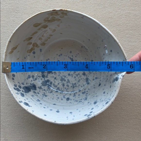 NWOT Handmade Glazed Stoneware Bowl - Picture 8 of 10